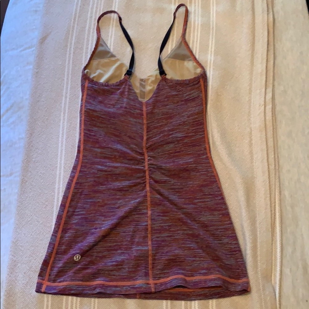 Striped Lulu Lemon workout tank